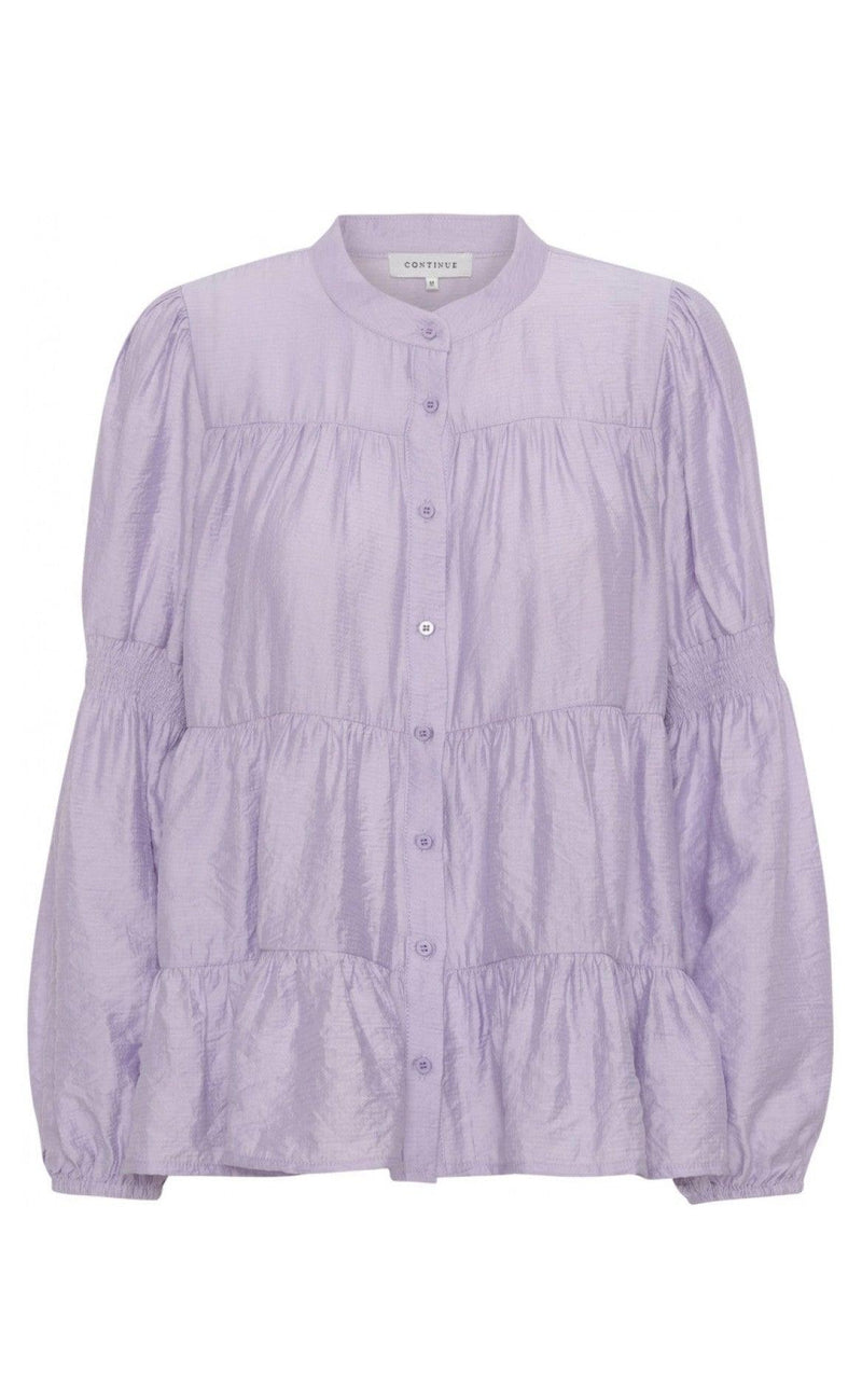 Continue Bluse - Sanna Solid - Light Purple