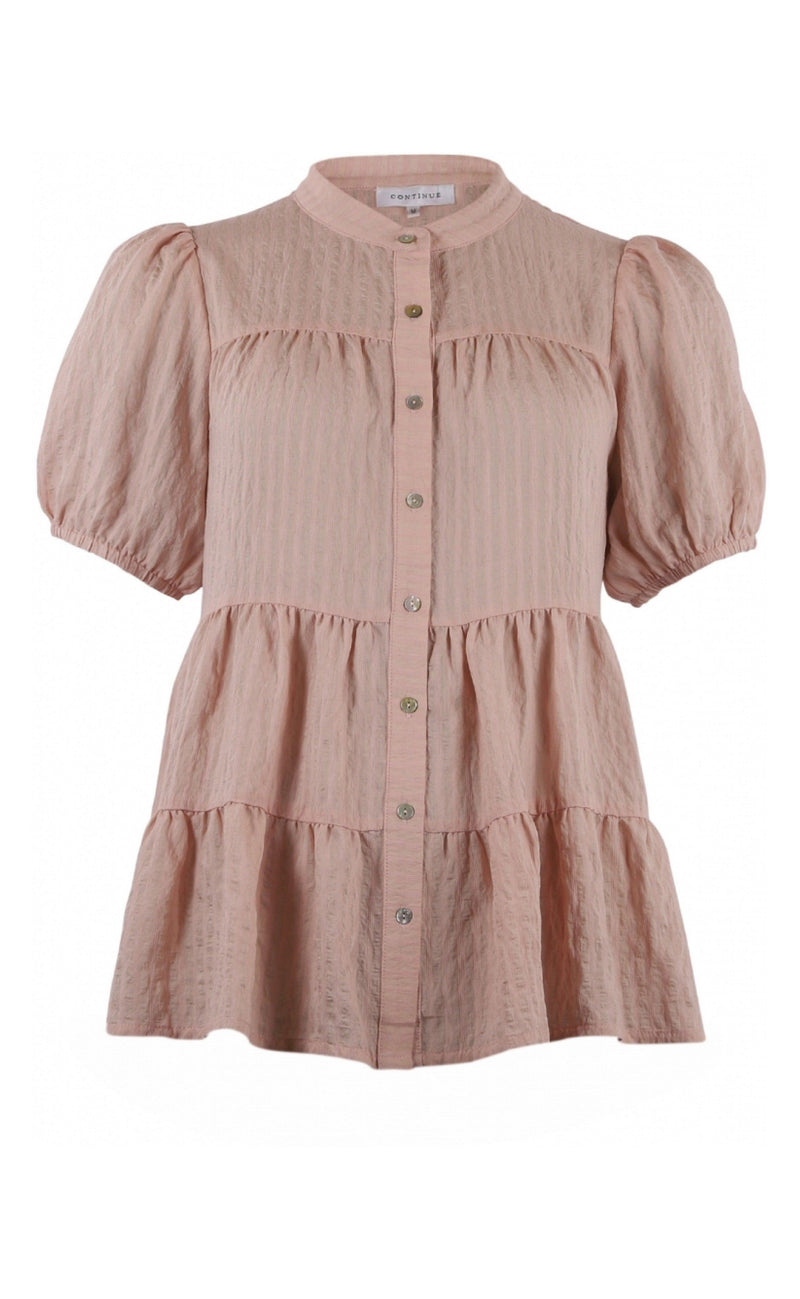 Continue Bluse - Sanna Stripe - Rose