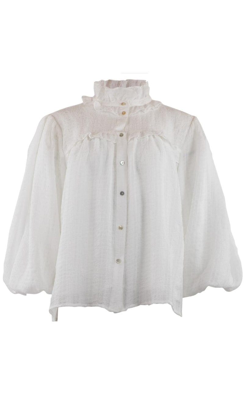 Continue Bluse - Stacia - White