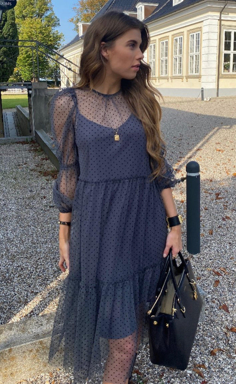 Continue Kjole - Angelina - Grey