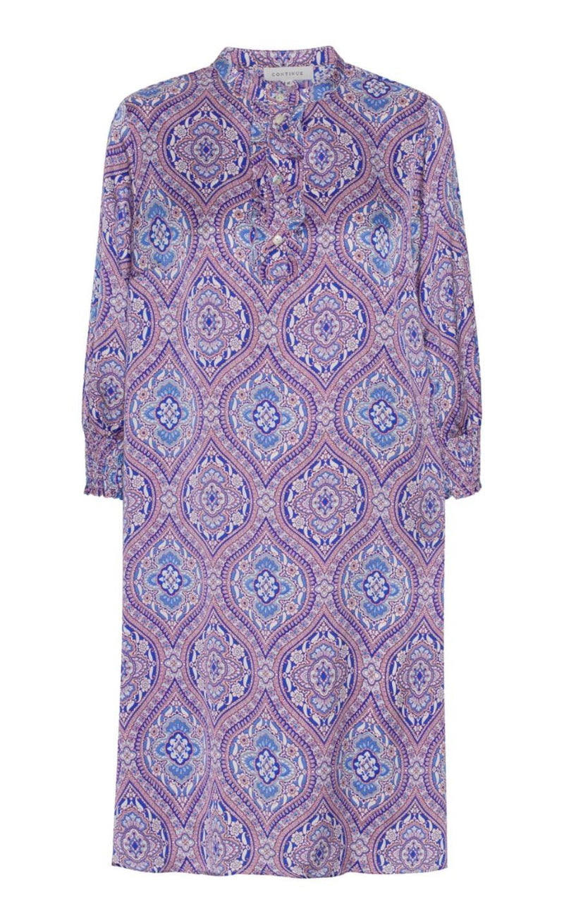 Continue Kjole - Carol - Blue Paisley