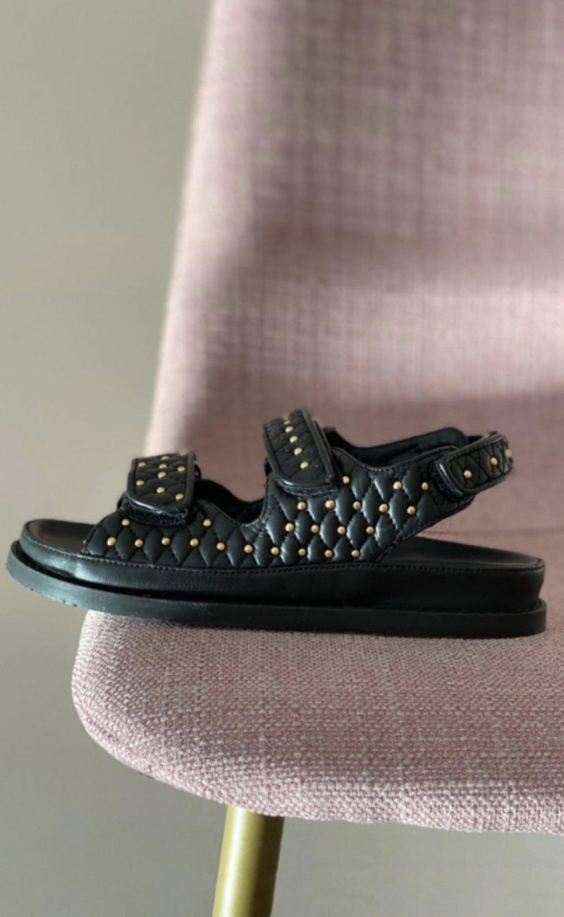 Copenhagen Shoes By Josefine Valentin Sandal - Luxury Studs - Black