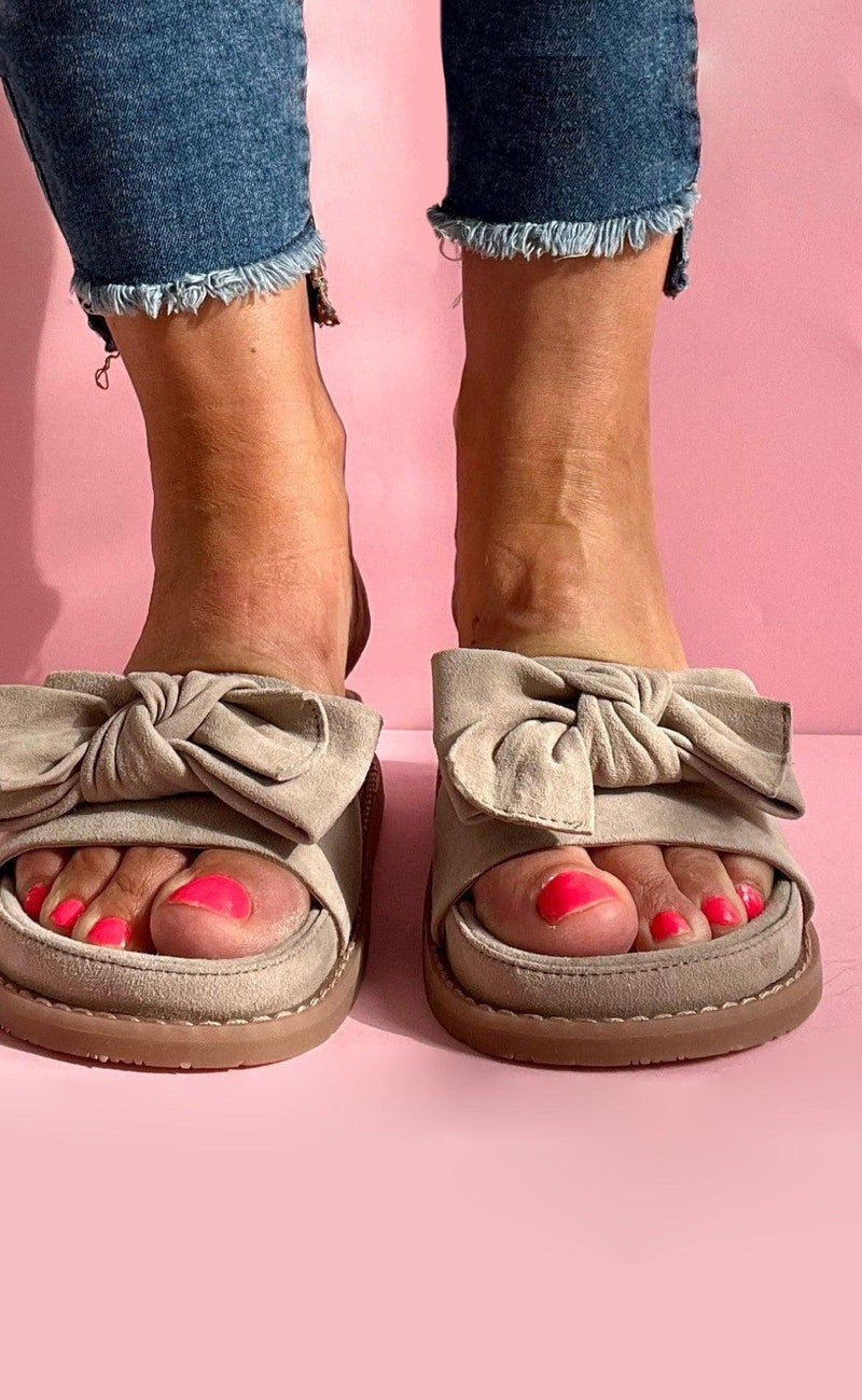 Copenhagen Shoes Sandal - Bows And Me - Biscuit
