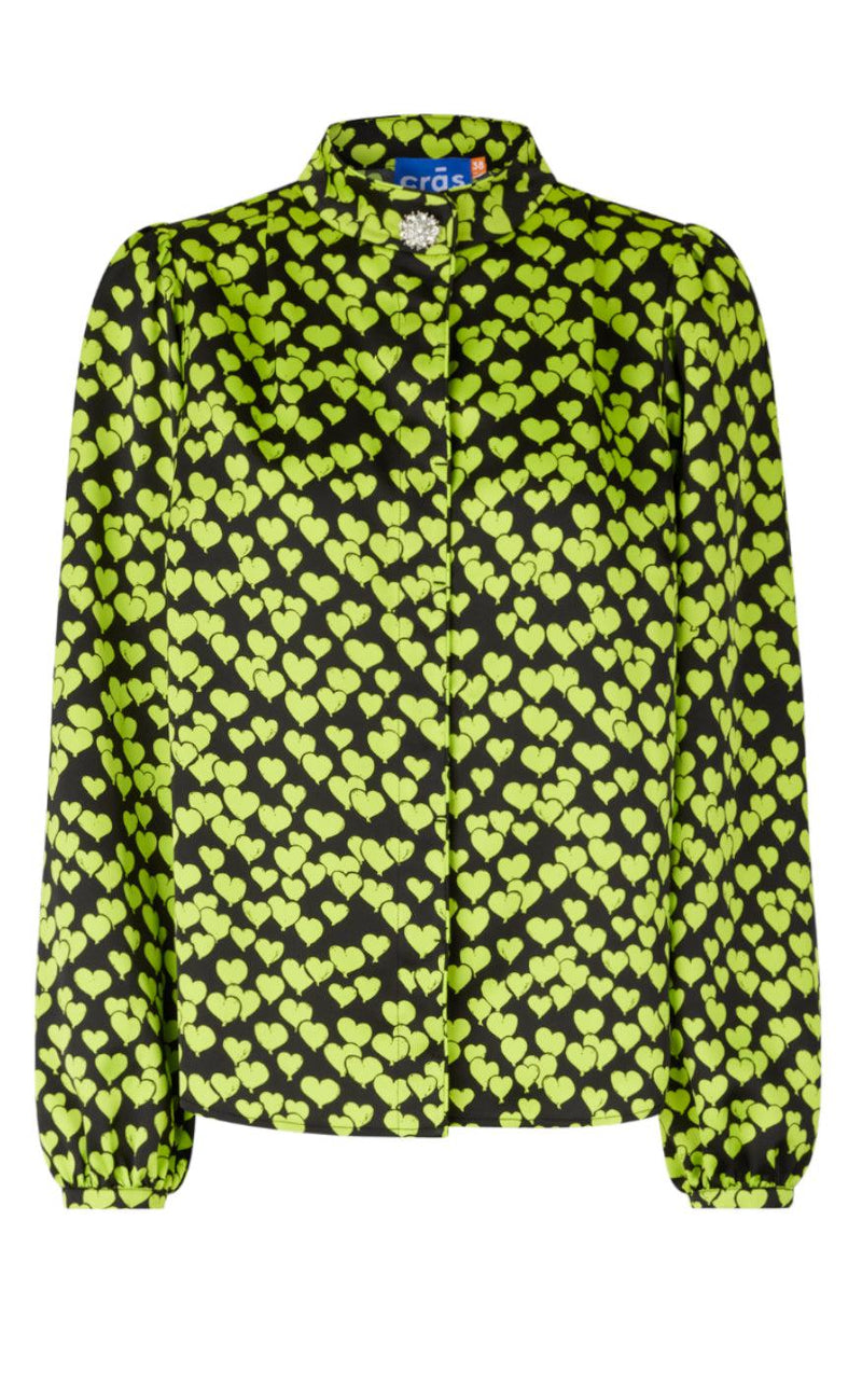 Cras Bluse - Lava - Heartbeats Black