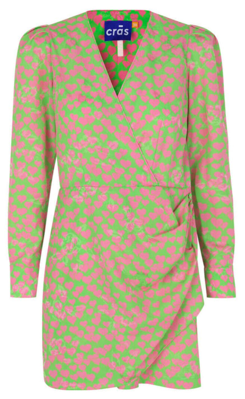 Cras Kjole - Yvonne - Heartbeats Green