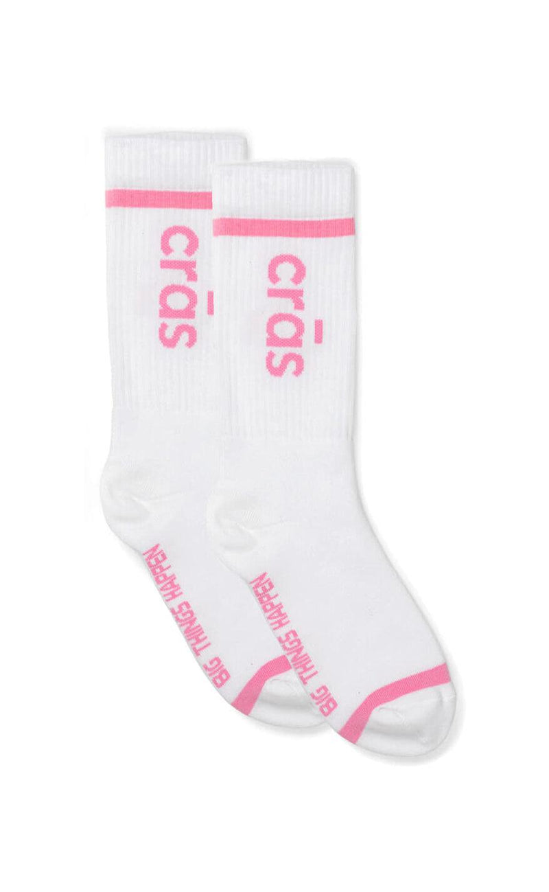 Cras Strømper - Logo - White