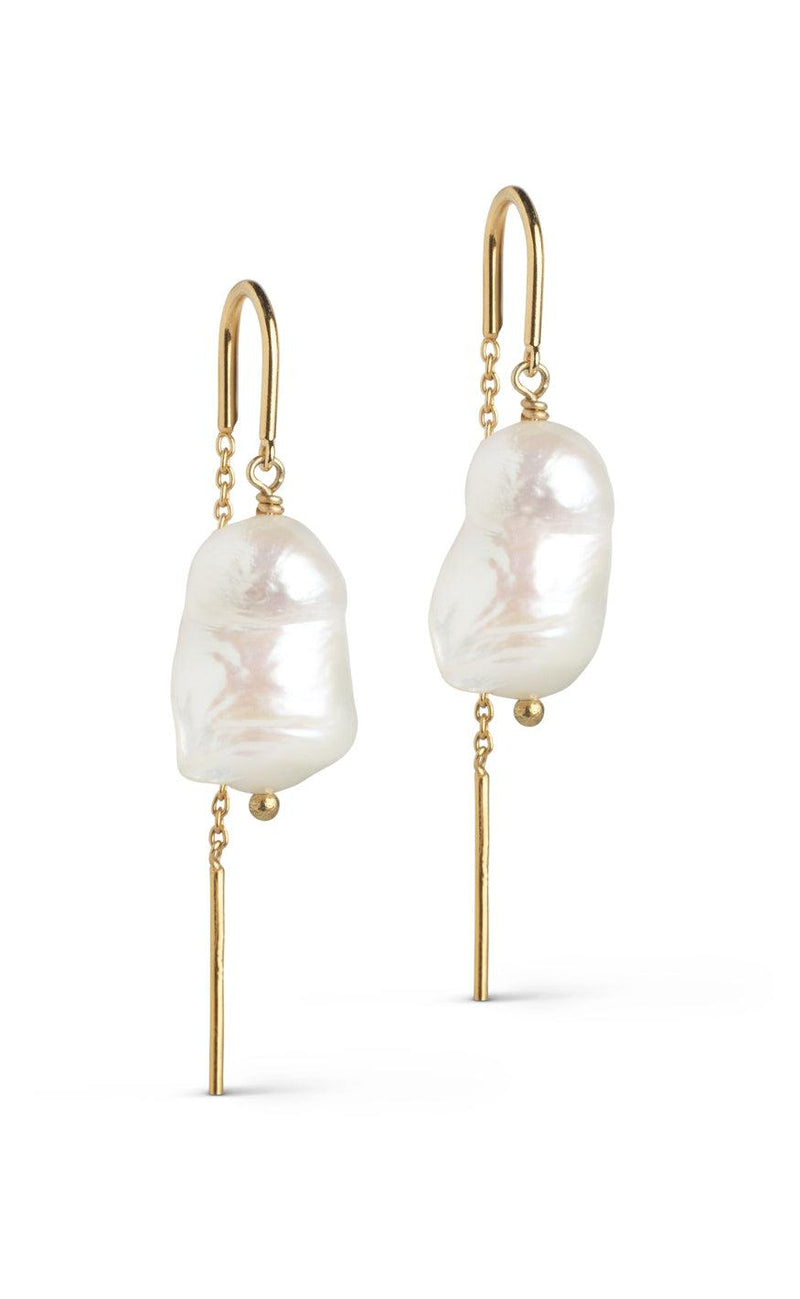 ENAMEL Copenhagen Øreringe - Twin Pearls - Pearl