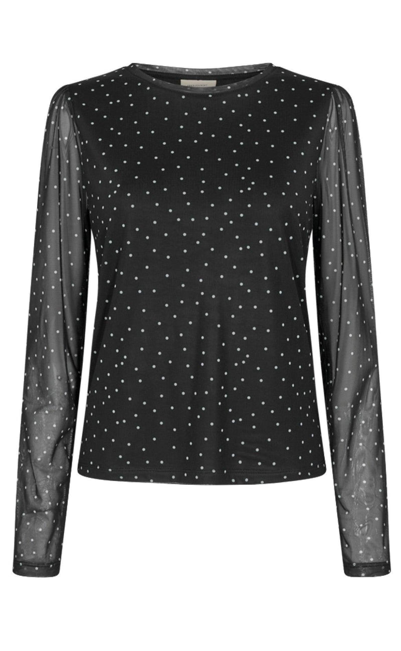 Freequent Bluse - Babara - Black Mix