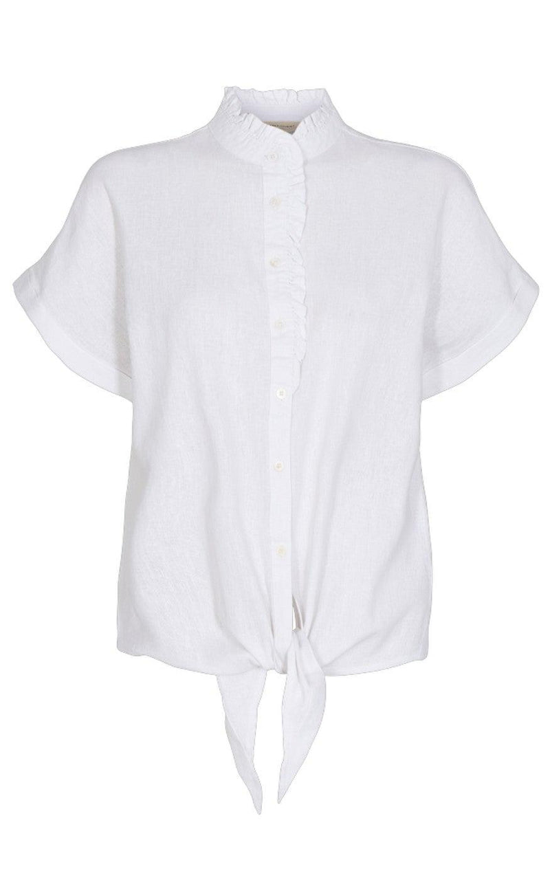 Freequent Bluse - Lava - Brilliant White