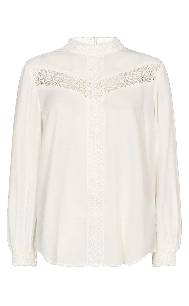 Freequent Bluse - Sweetly - Off White