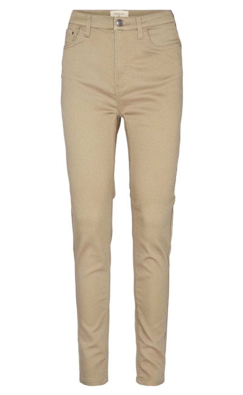 Freequent Bukser - Harlow Twill - Silver Mink