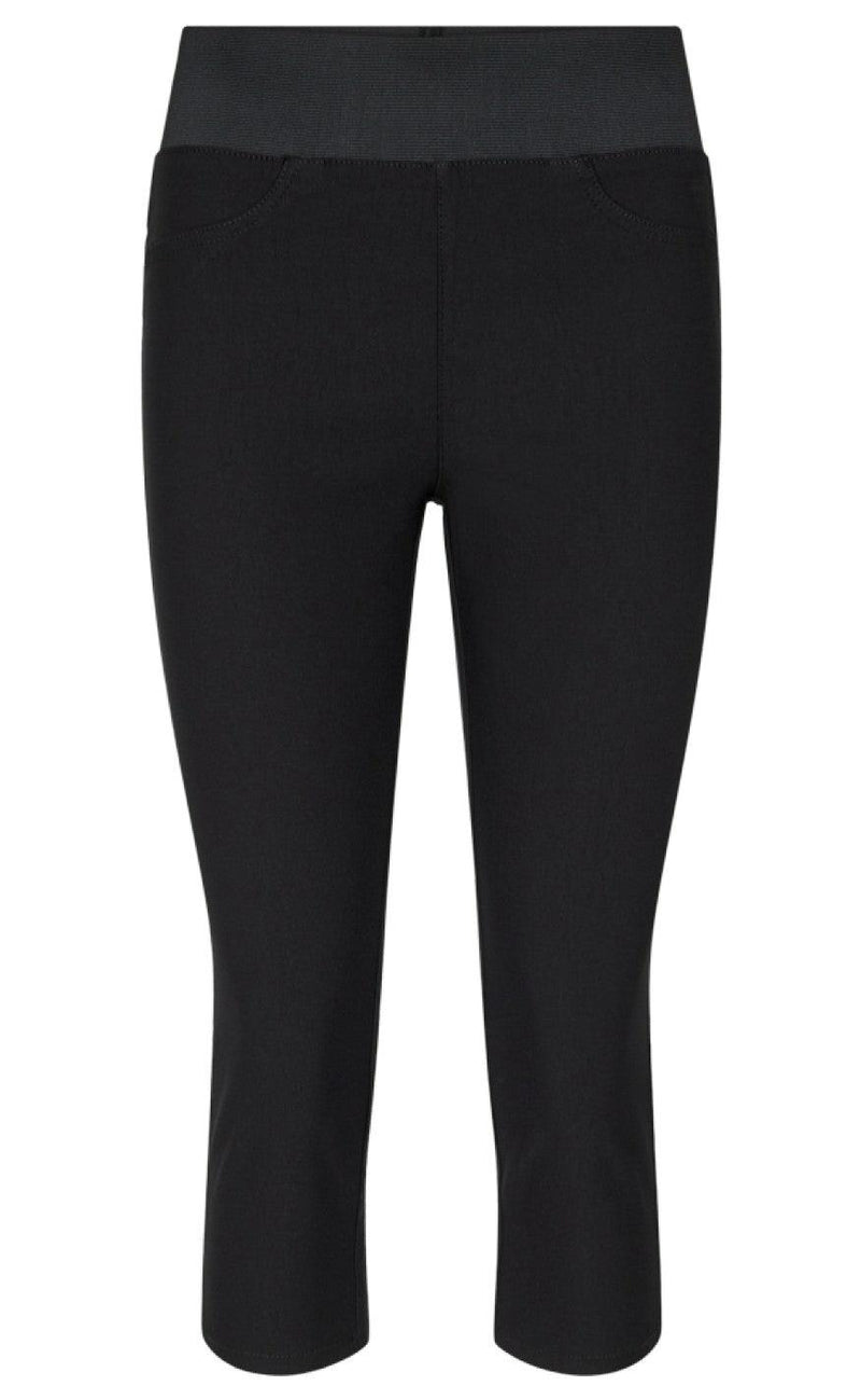 Freequent Bukser - Shantal Capri Power - Black