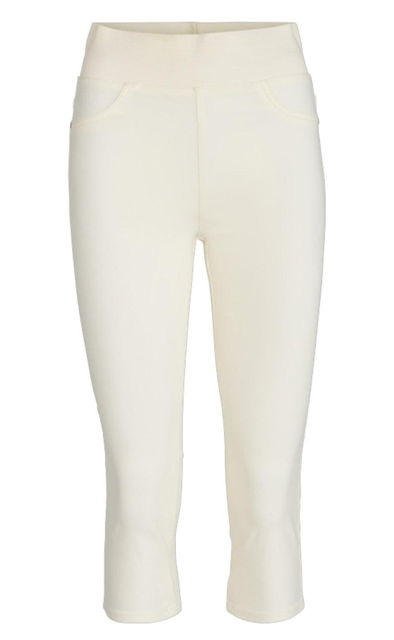 Freequent Bukser - Shantal Capri Power - Bright White
