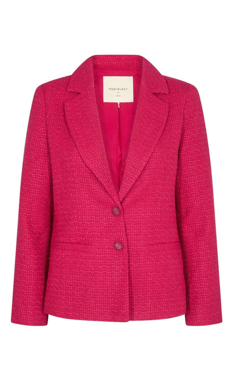 Freequent Jakke - Yoca - Cerise
