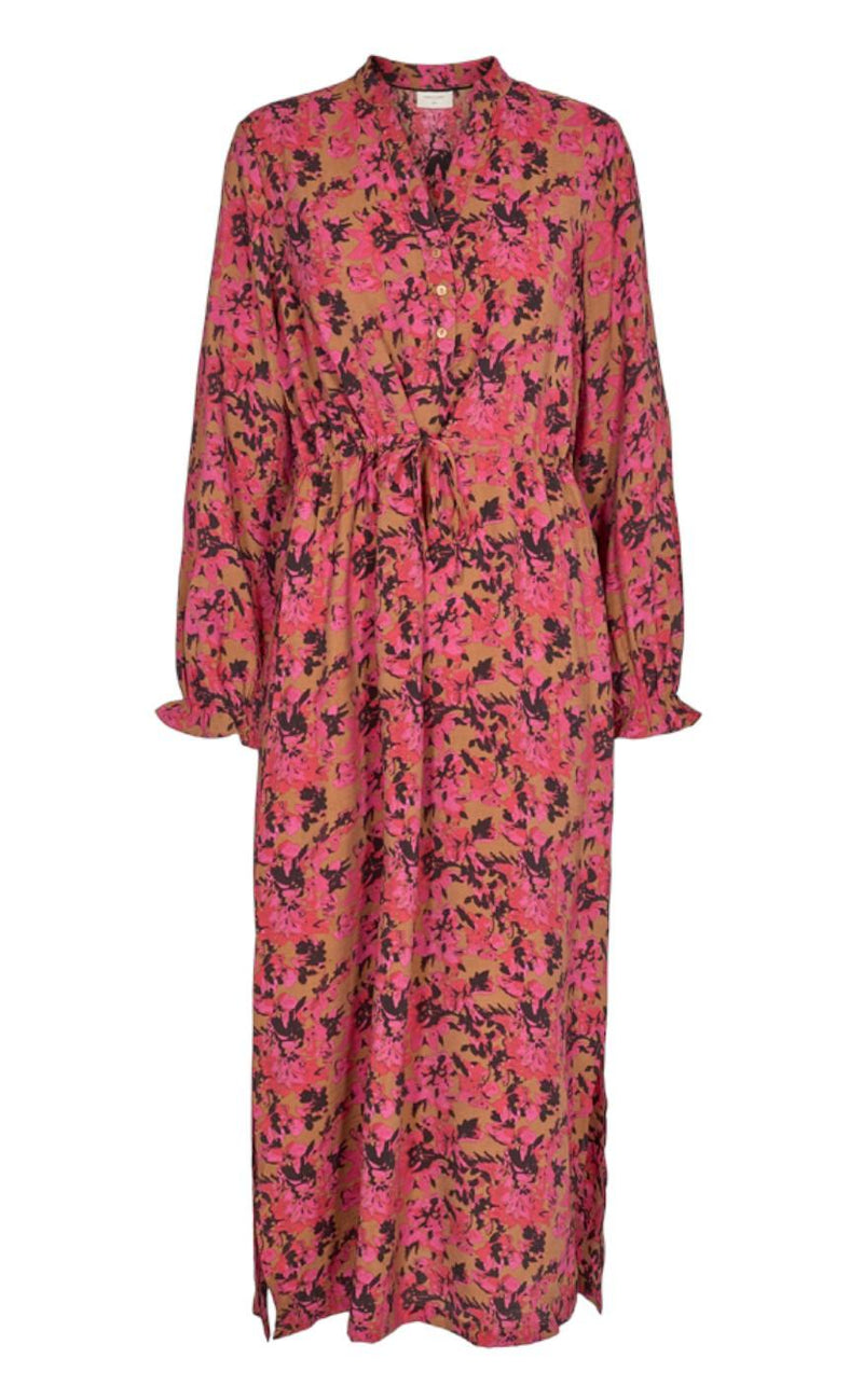 Freequent Kjole - Adriane - Cerise With Black