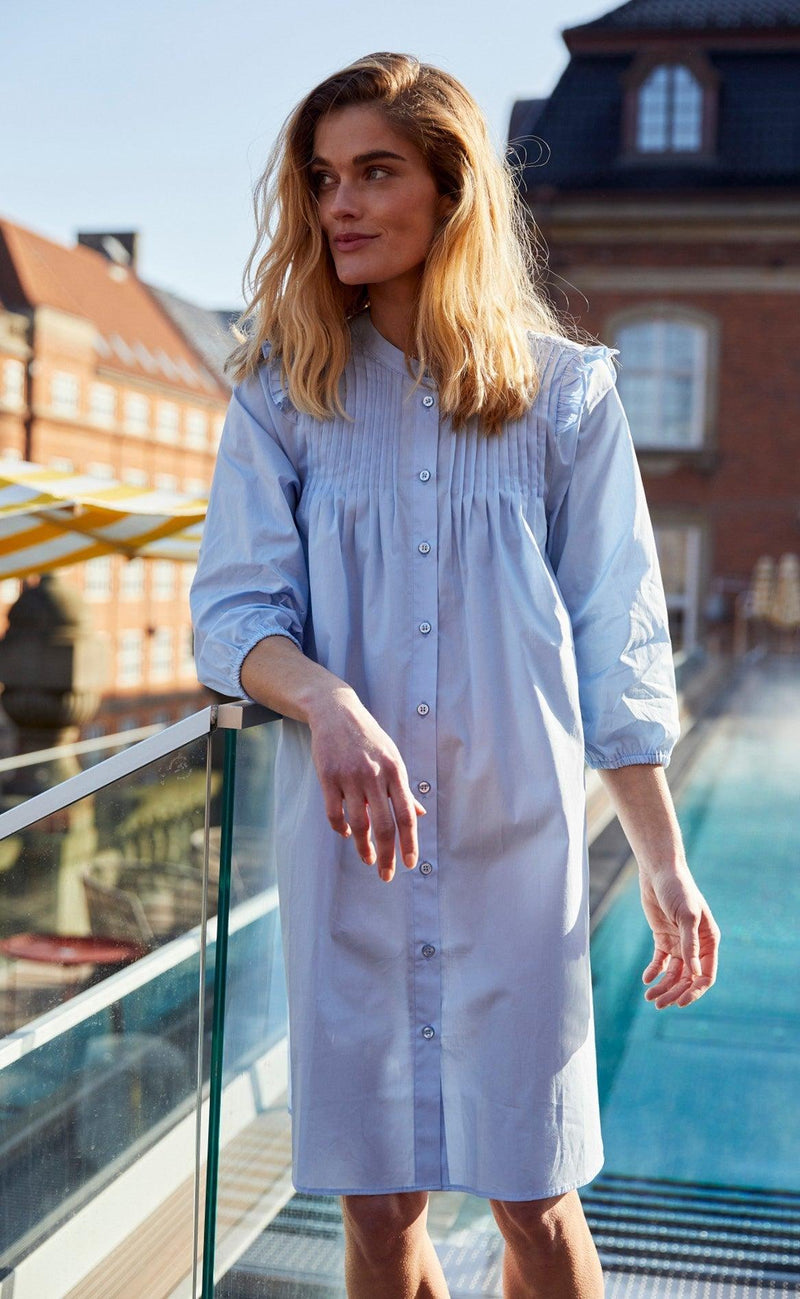 Freequent Kjole - Emili - Chambray Blue
