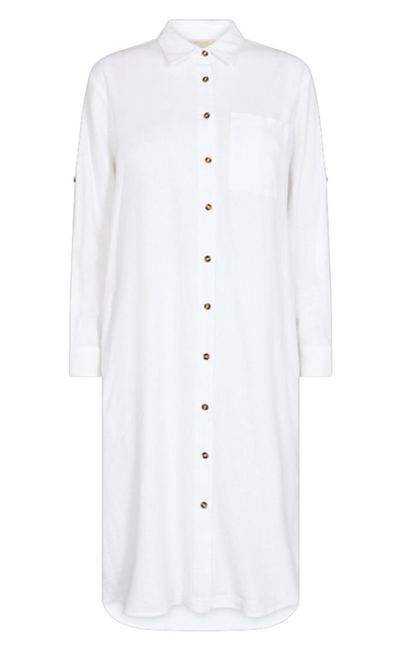Freequent Kjole - Lava - Brilliant White