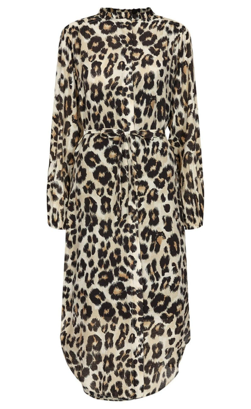 Freequent Kjole - Wia - Leopard Print