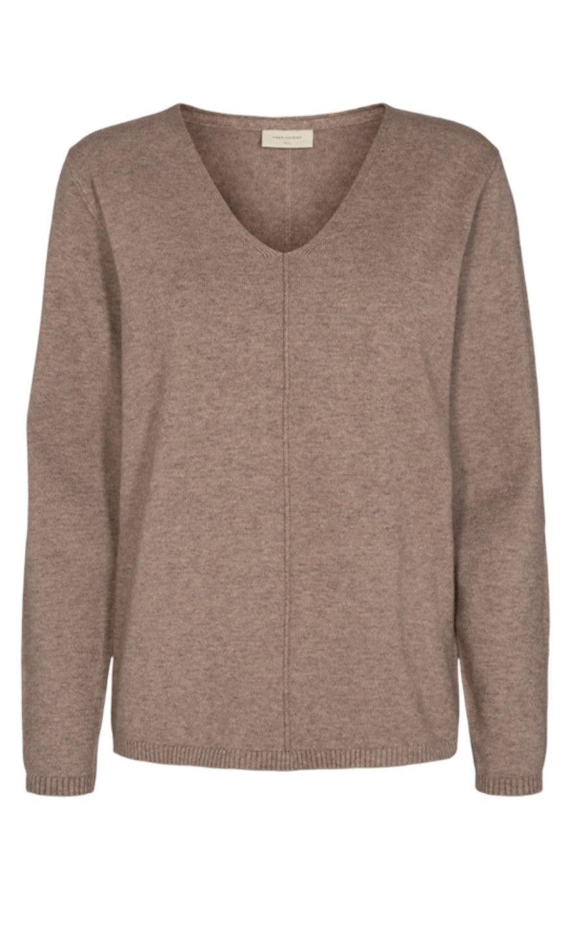Freequent Pullover - Claura - Beige Sand Melange
