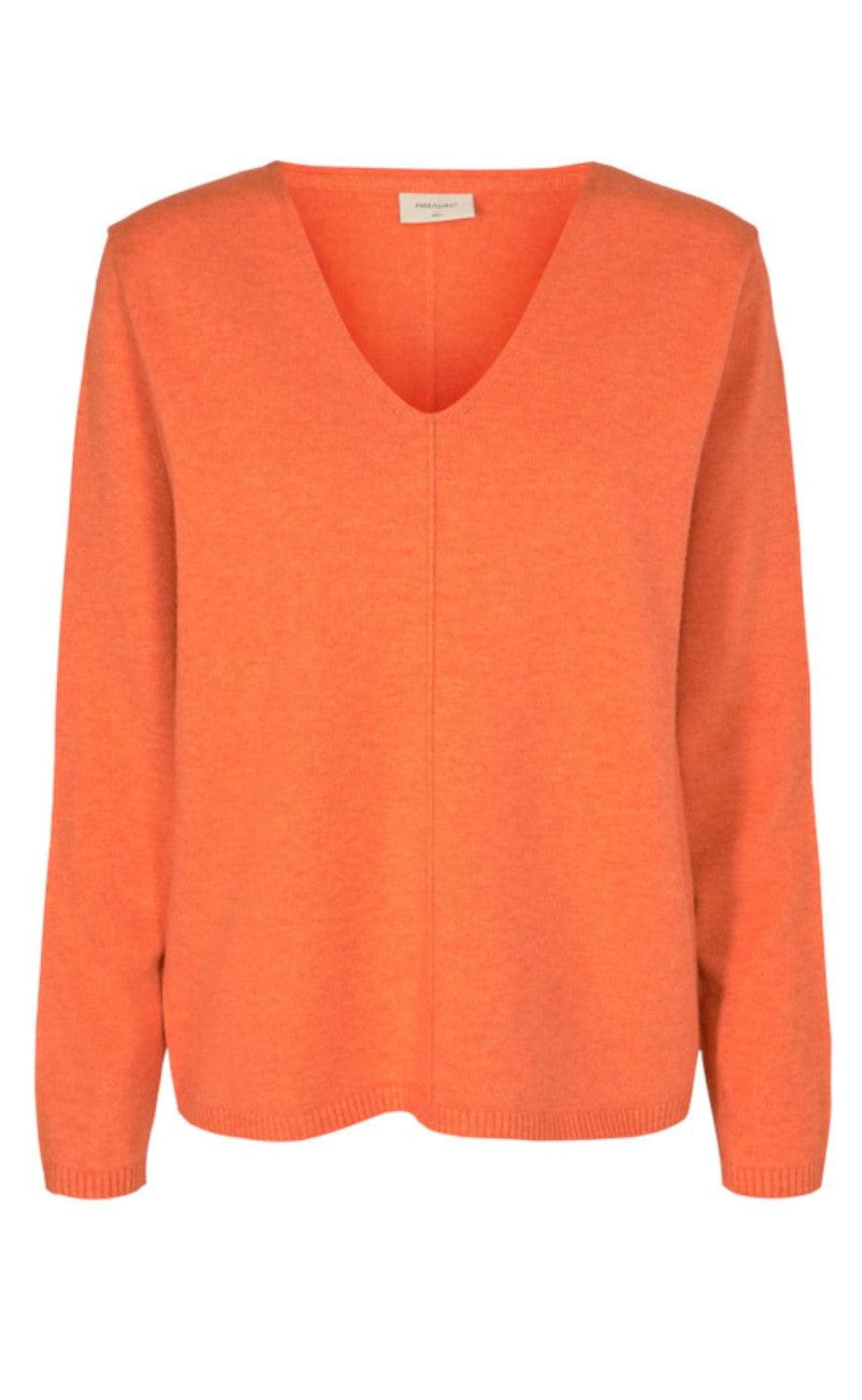 Freequent Pullover - Claura - Flame Melange