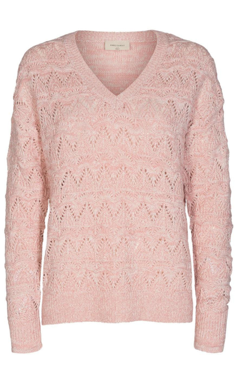 Freequent Pullover - Tina - Pale Mauve Melange