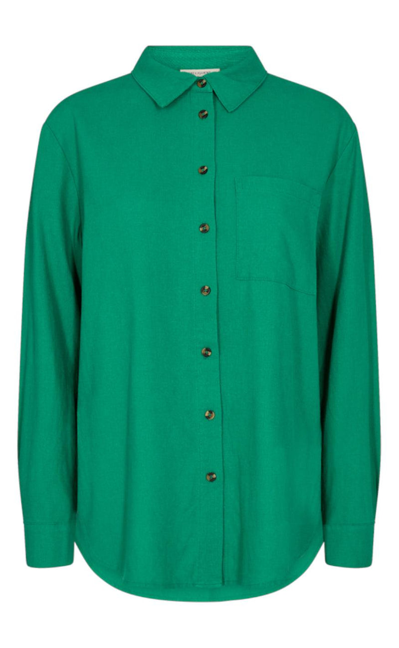 Freequent Skjorte - Lava Simple - Pepper Green