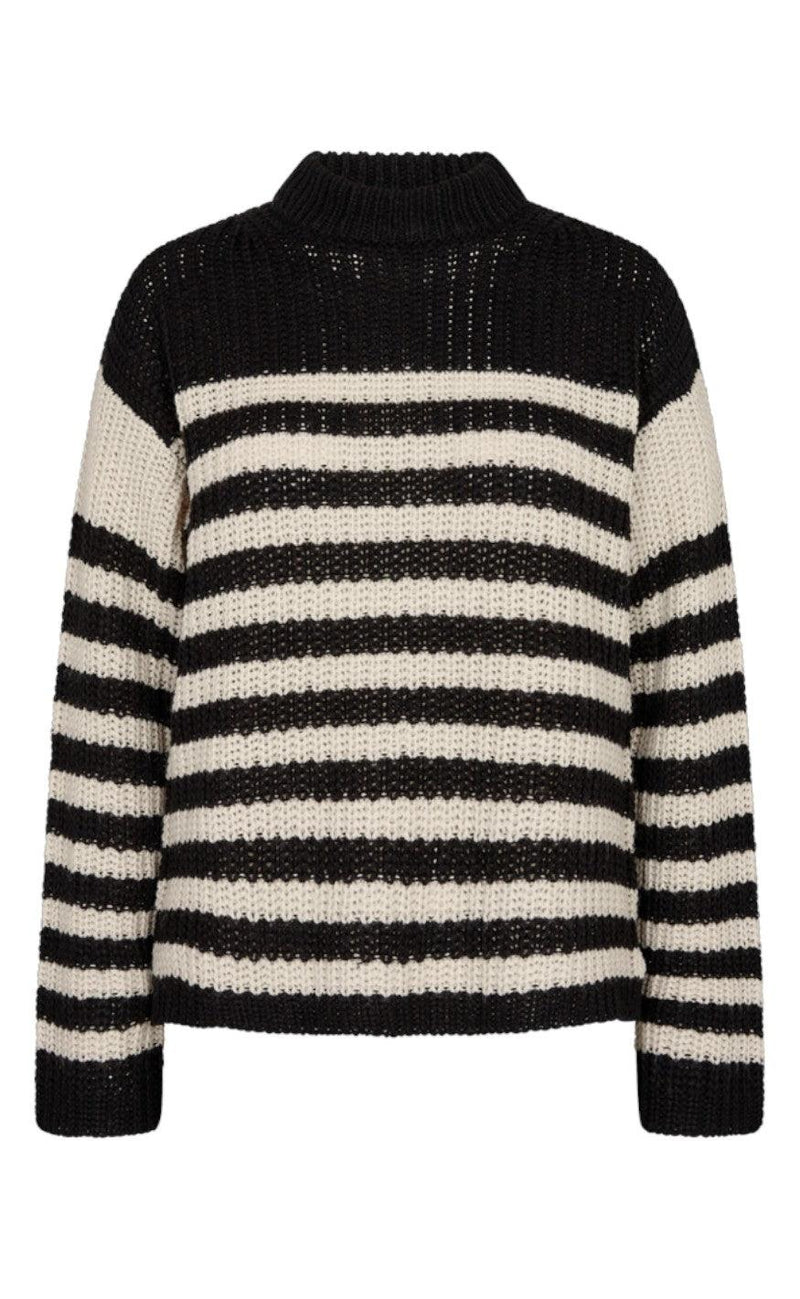 Freequent Sweater - Cox - Black With Moonbeam