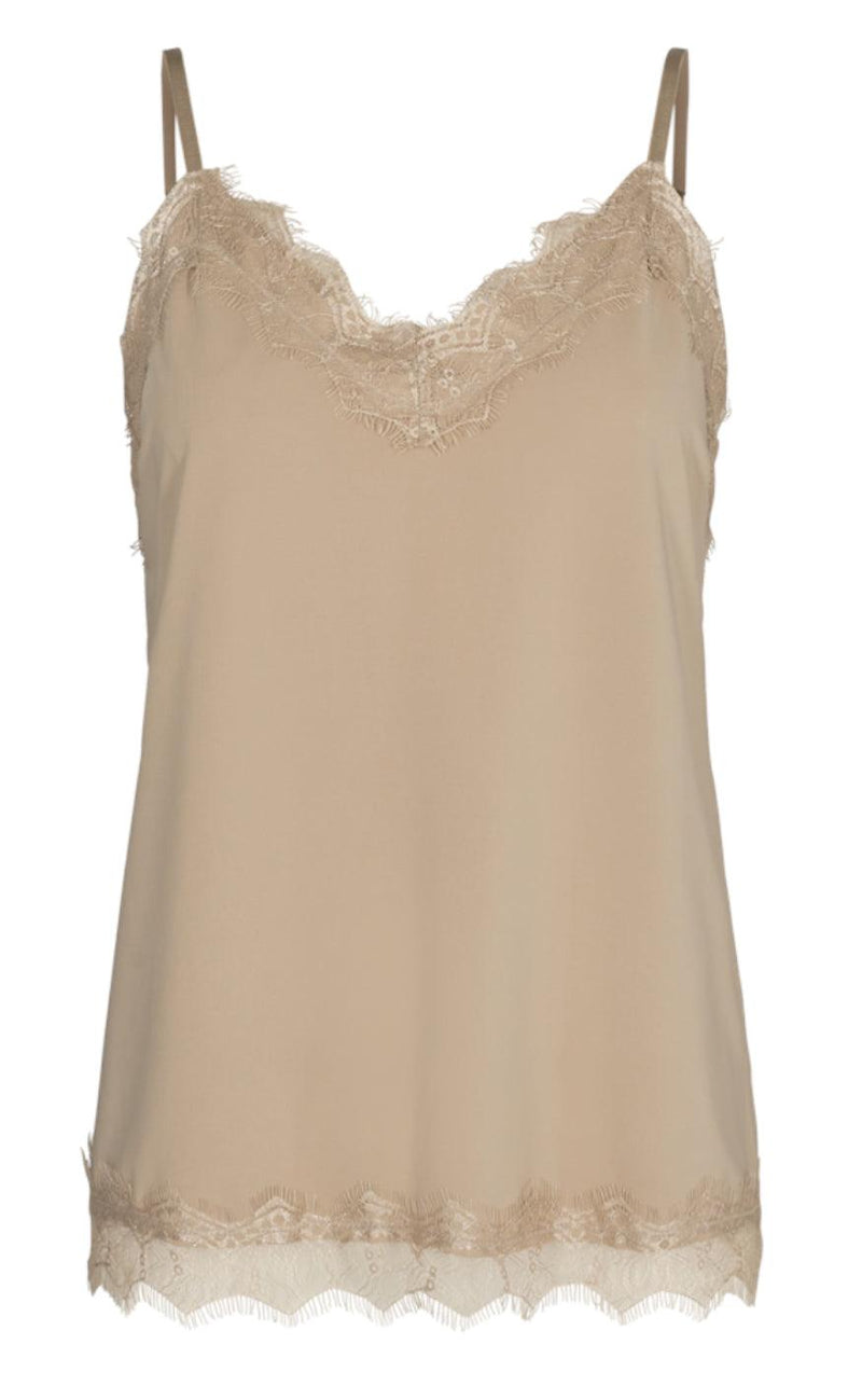 Freequent Top - Bicco - Beige Sand