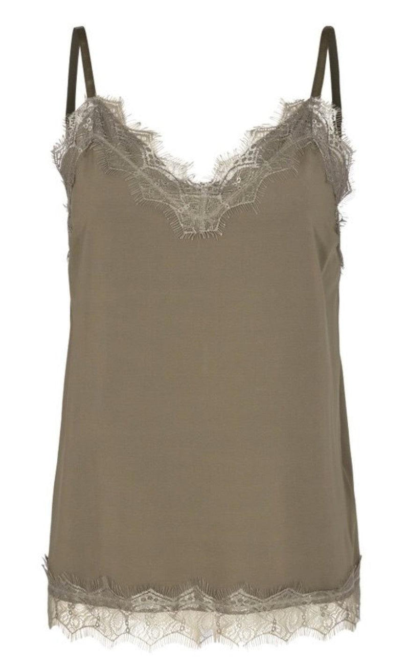 Freequent Top - Bicco - Dusty Olive