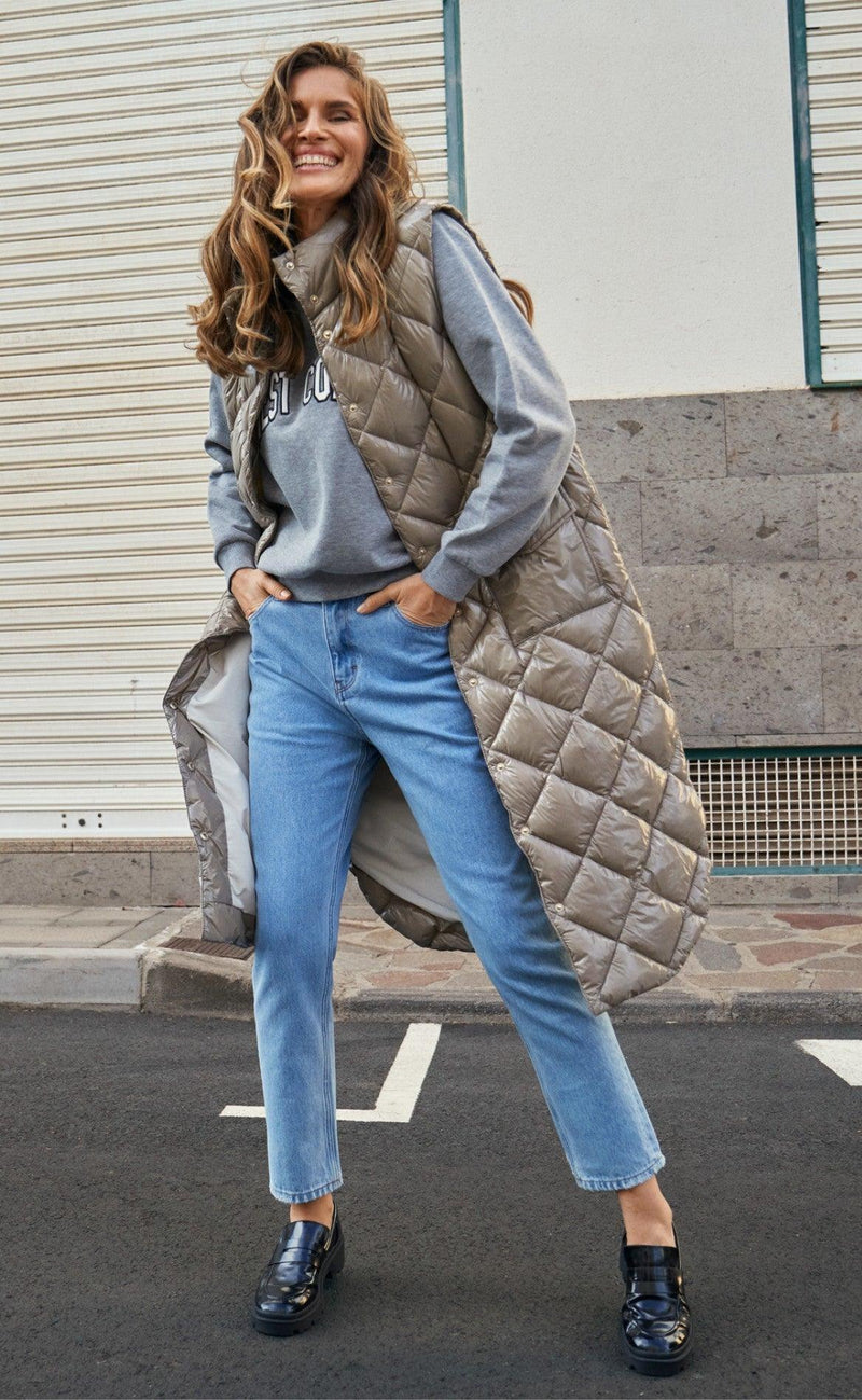 Freequent Vest - Olga Gloss - Silver Mink