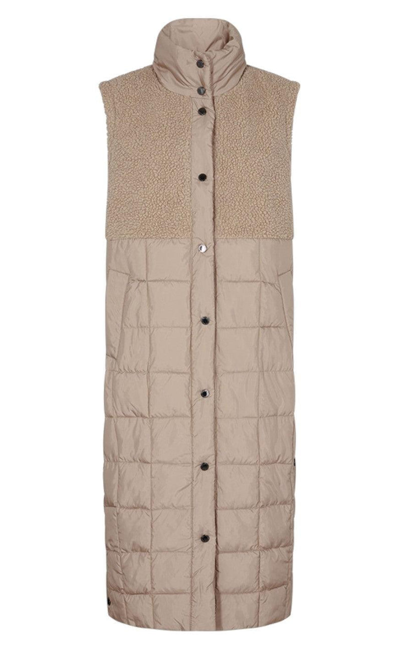 Freequent Vest - Olga Teddy Pre - Silver Mink