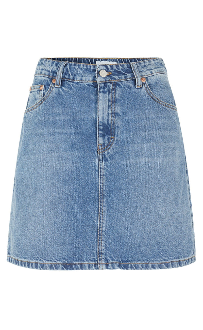 Global Funk Nederdel - Melea-G - Mid Vintage Blue