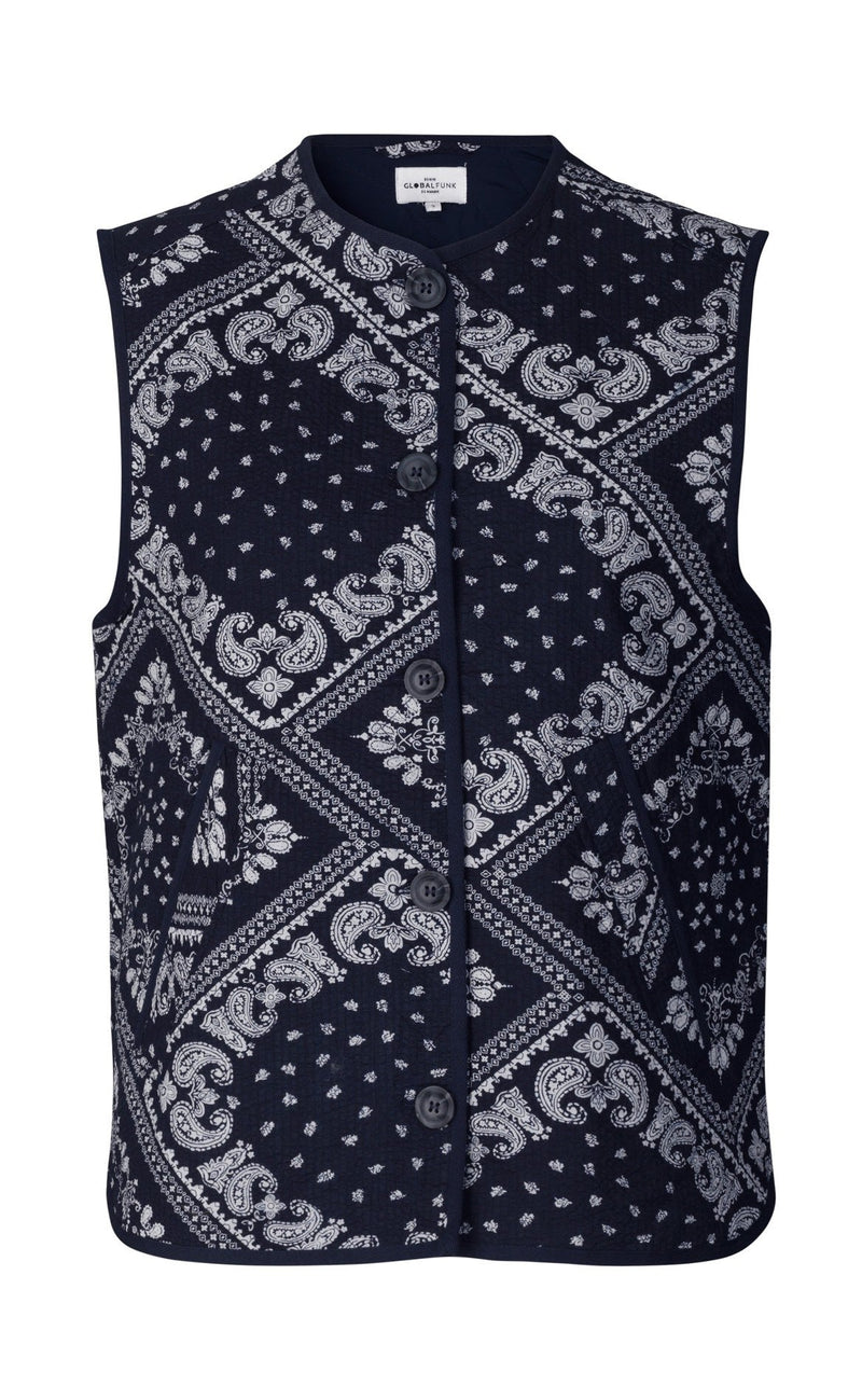 Global Funk Vest - Feeney - Dark paisley