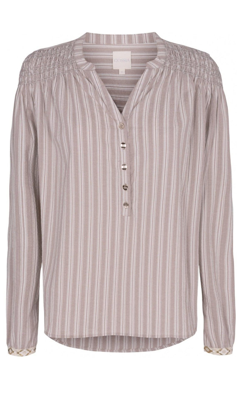 Gossia Bluse - Gemma - Sand Stripes