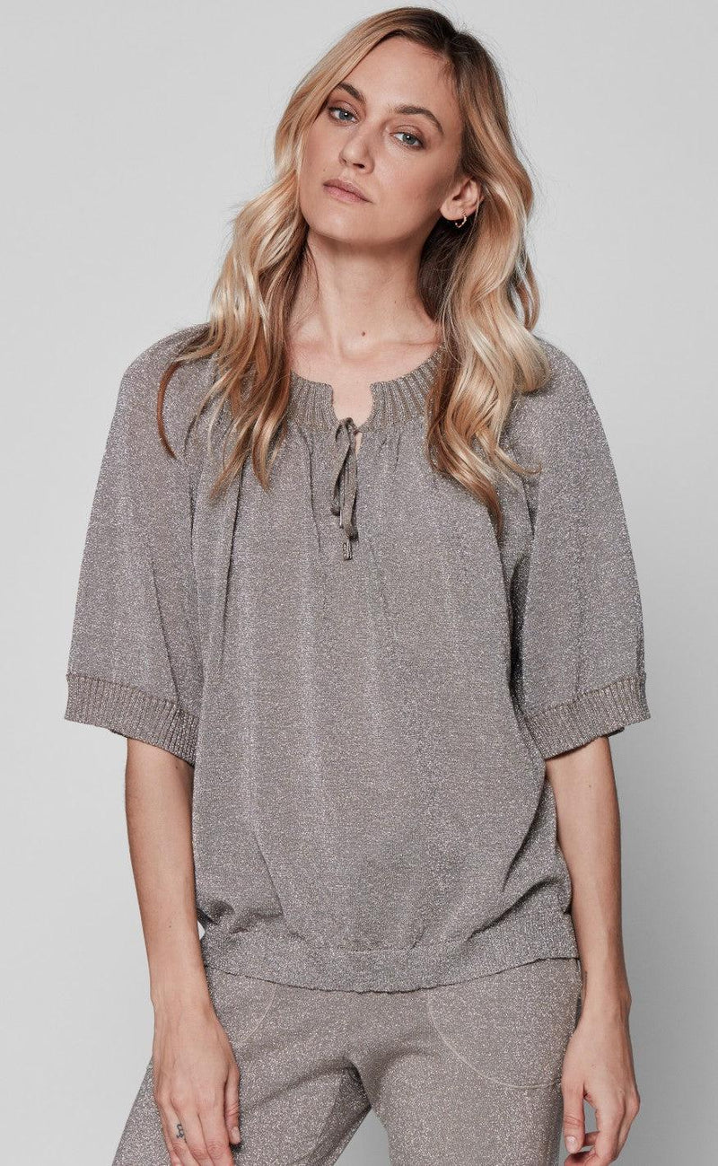 Gustav bluse - Jazzy A-Shape Knit - Chanterell