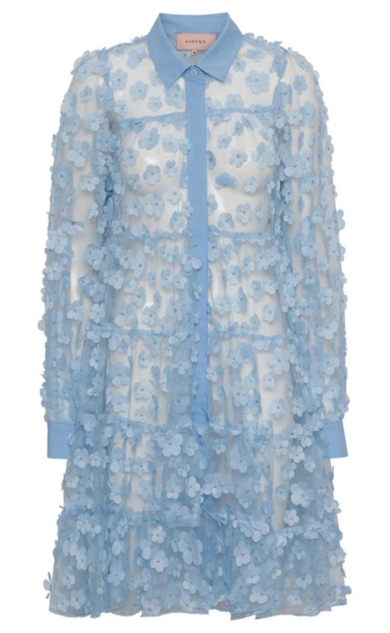 Hunkøn Kjole - Florentina Layer - Light Blue