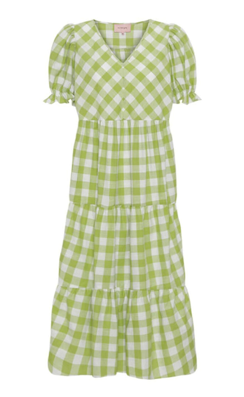 Hunkøn Kjole - Geira - Green Checked