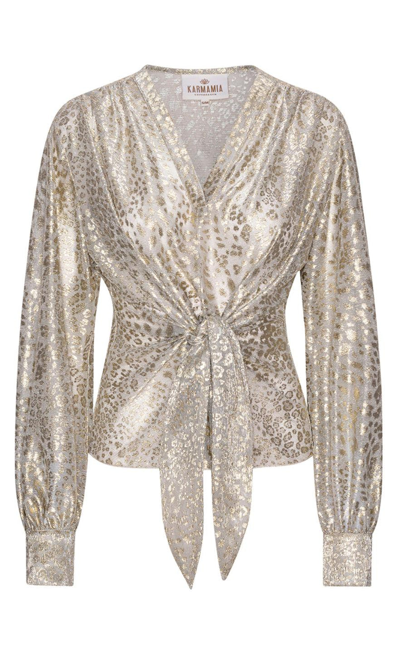 Karmamia Copenhagen Bluse - Rio - White Leo