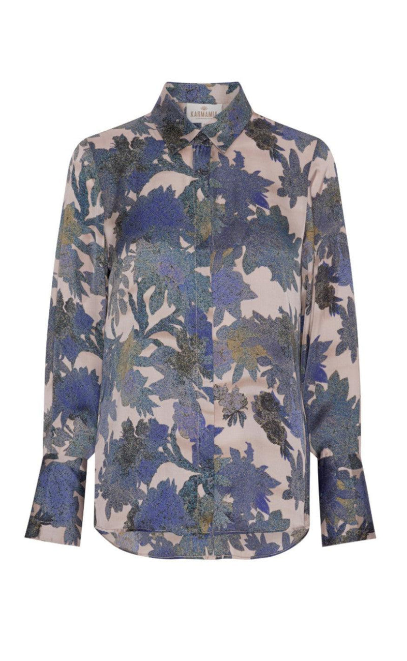 Karmamia Copenhagen Skjorte - Zoe - Indigo Flower
