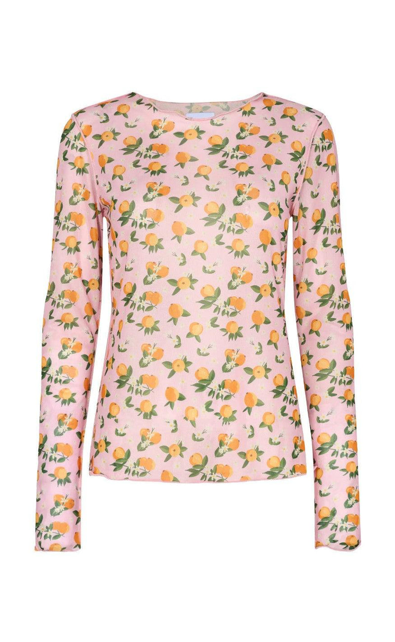 Liberte Bluse - Mesh - Orange Fruity