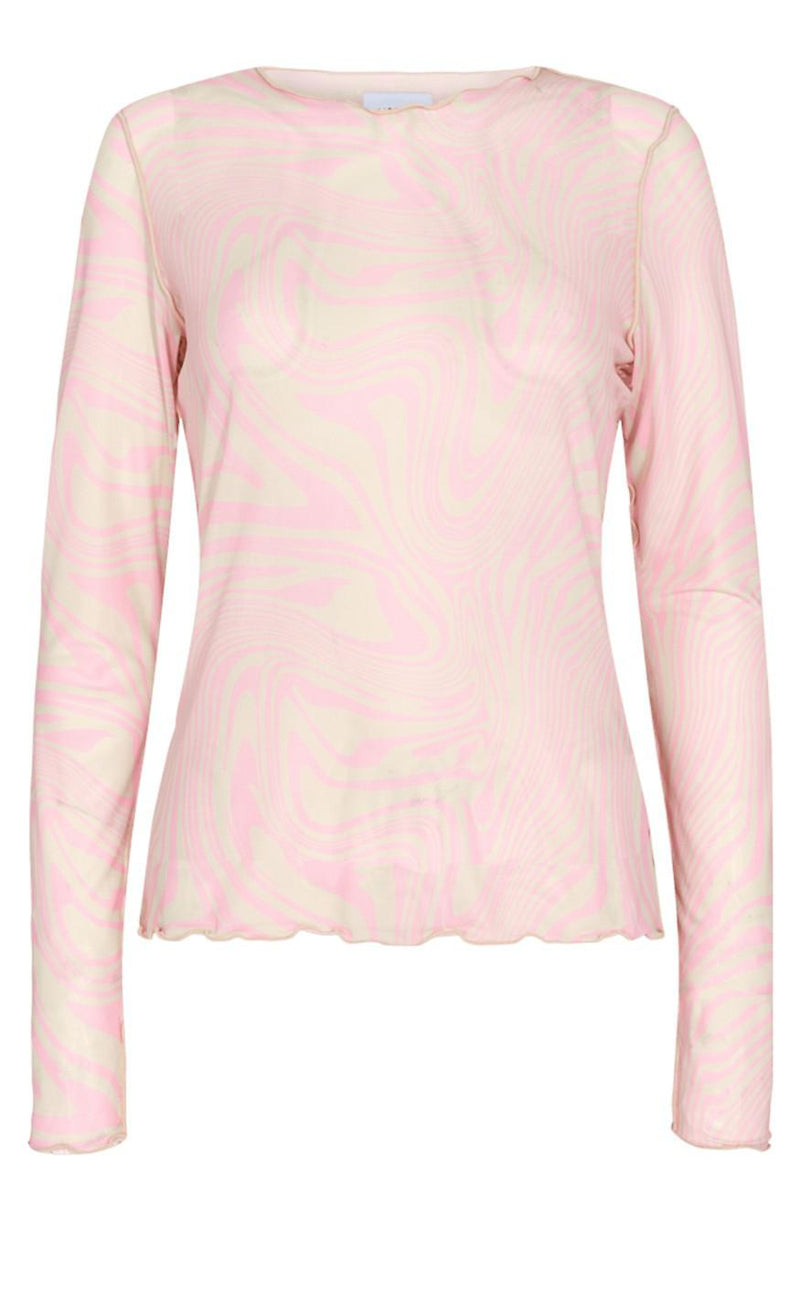 Liberte Bluse - Mesh - Rose Marble