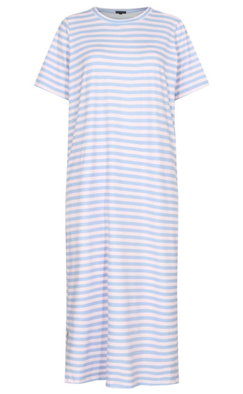 Liberte Kjole - Alma - Baby Blue Rose Stripe