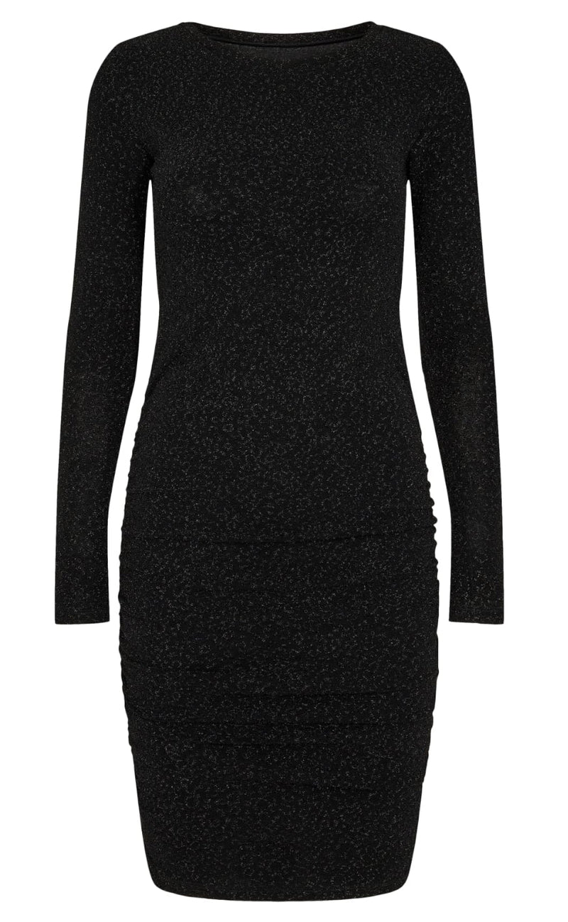Liberte Kjole - Ibi - Black Glitter Flower