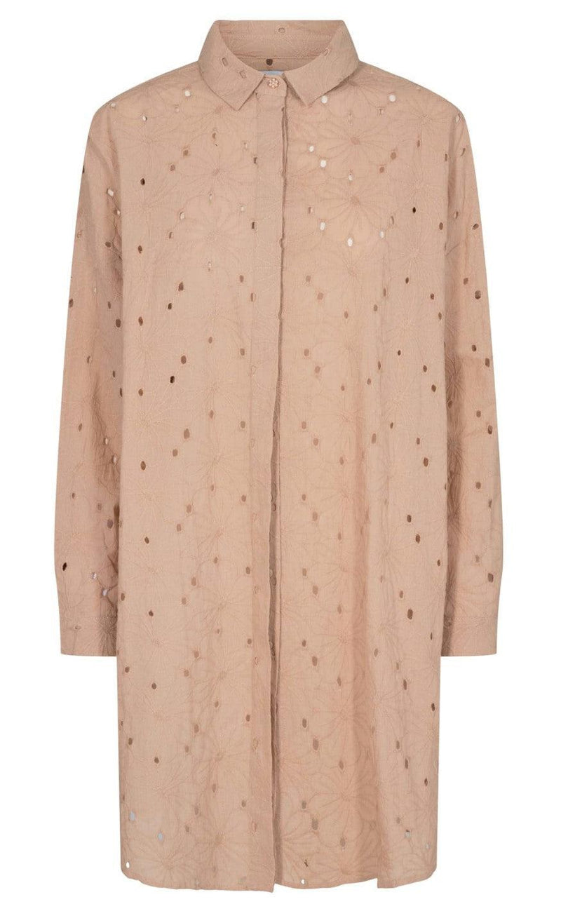 Liberte Skjorte - Susan - Sand Broidery Anglaise