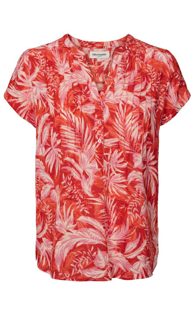 Lollys Laundry Bluse - Heather - Red