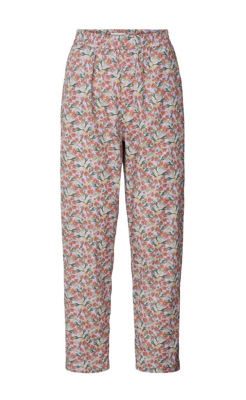 Lollys Laundry Bukser - Bill - Flower print rose
