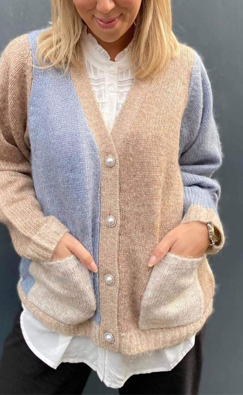 Lollys Laundry Cardigan - Frost - Blue