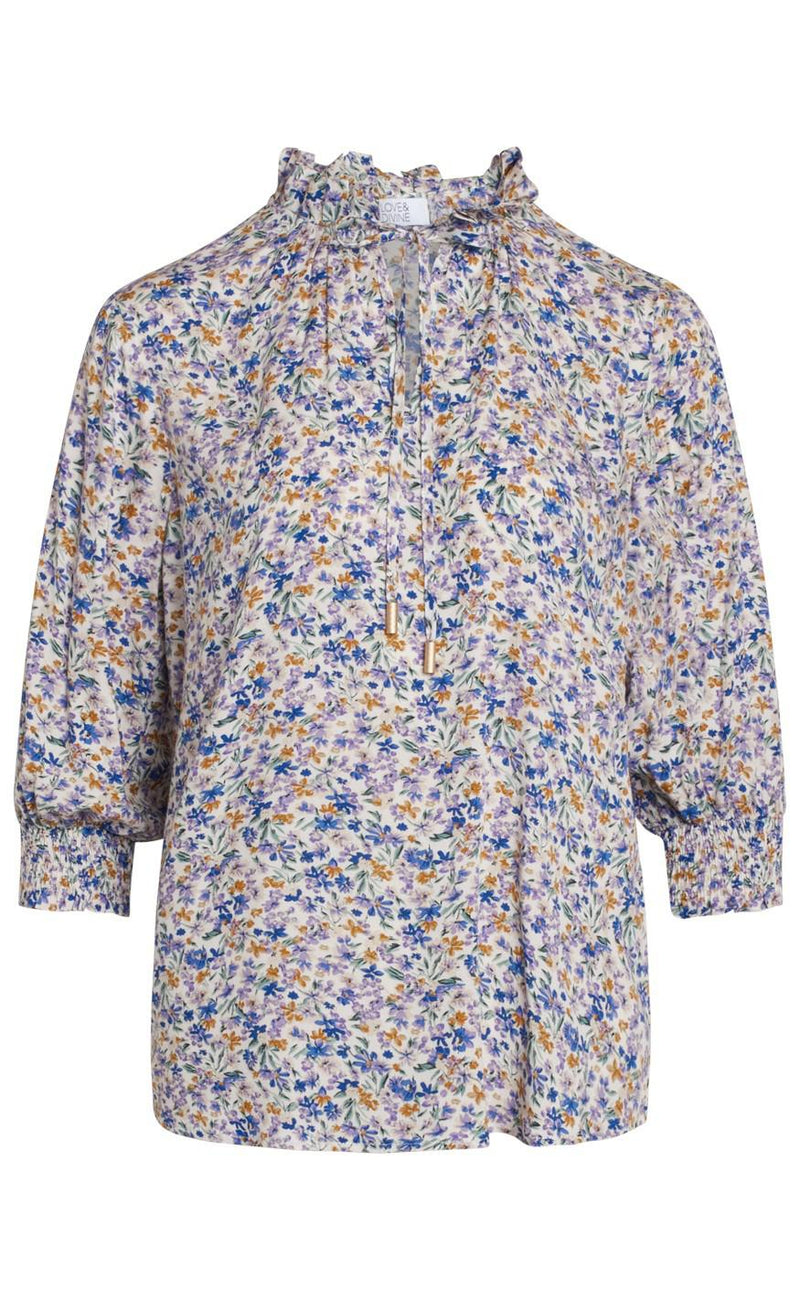 Love & Divine Bluse - Love639-2 - Small Flower