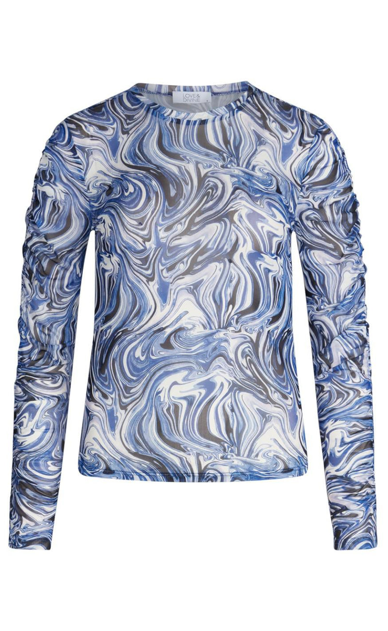 Love & Divine Bluse - Love656 - Cobalt