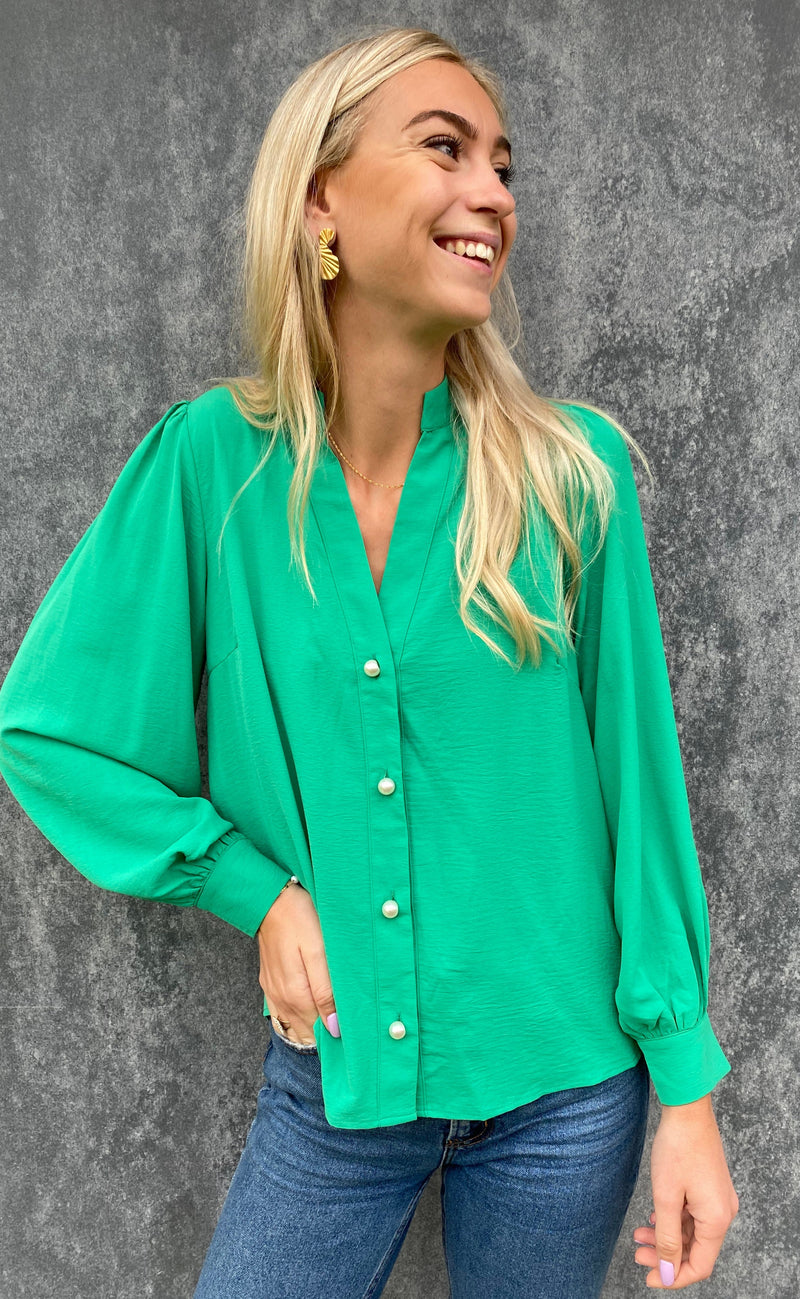 Love & Divine Bluse - Love661-1 - Jade Green